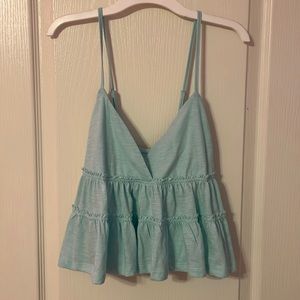 SO ruffle tank top.